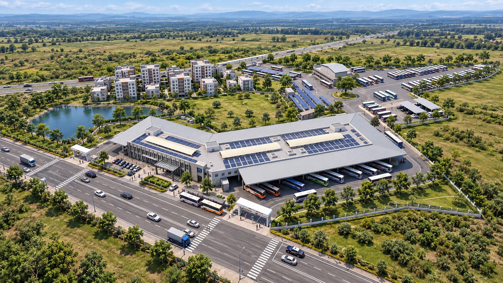 Chengalpattu Bus Stand, master plan render