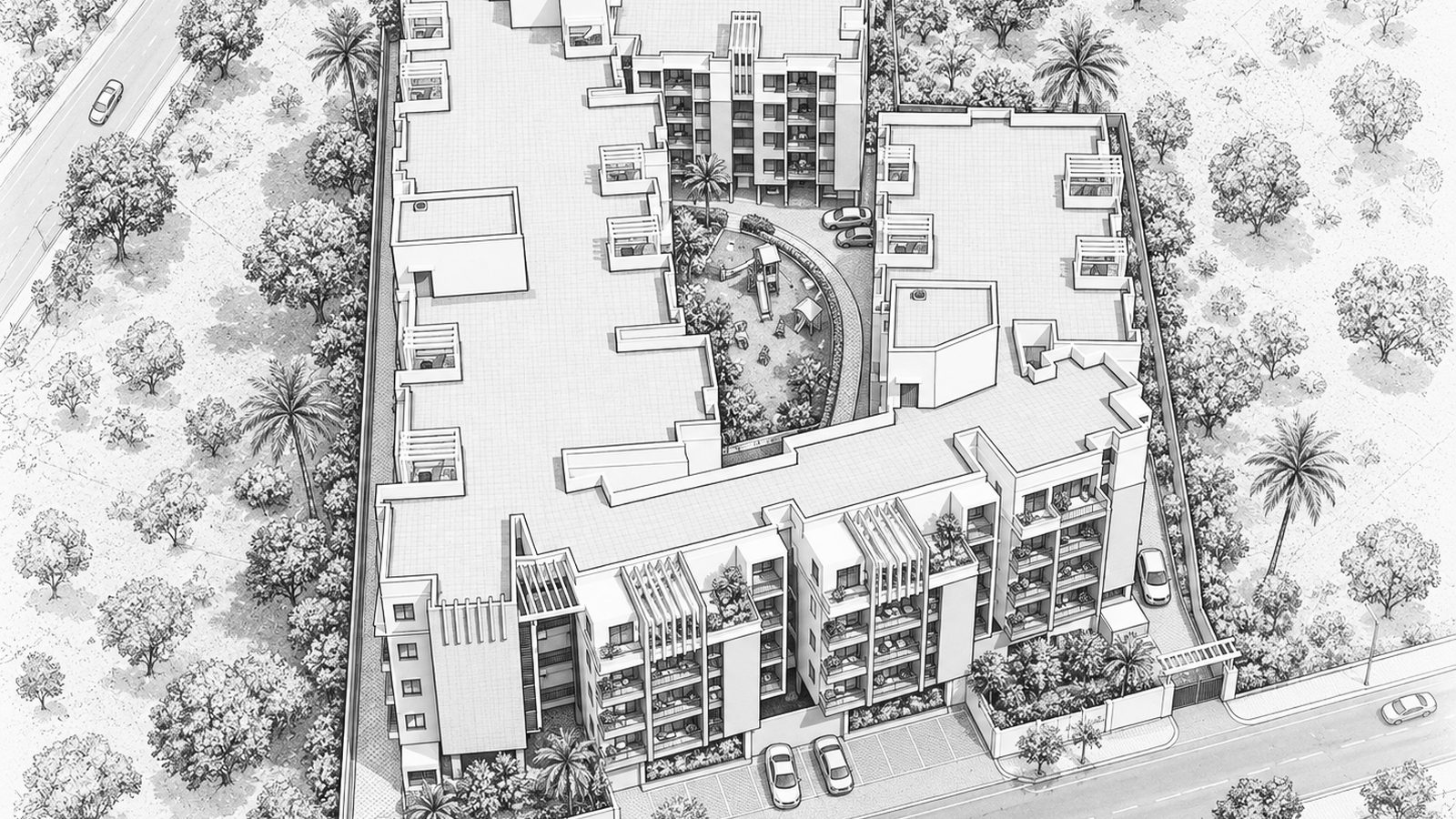 Frontiers Homes @ Chettipedu, master plan cad drawing