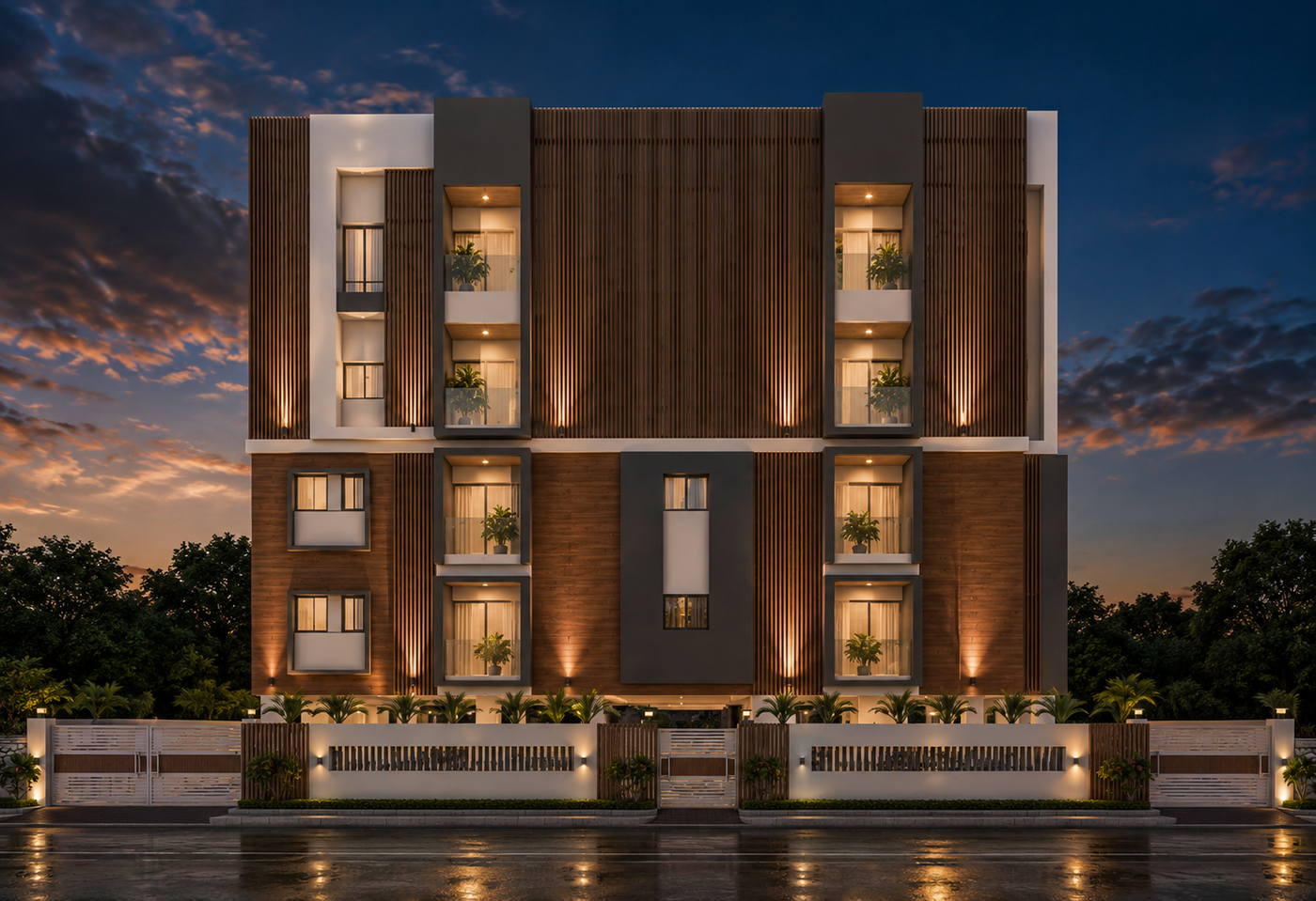 Apartment @ Chennai, evening view