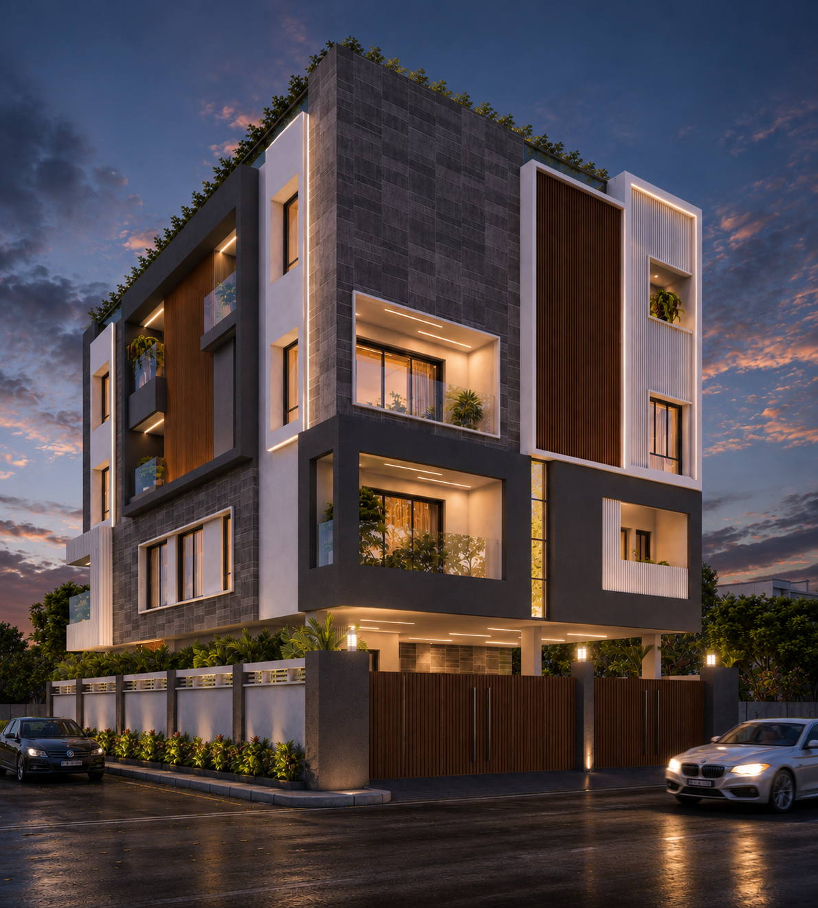 Apartment @ Trichy, night view