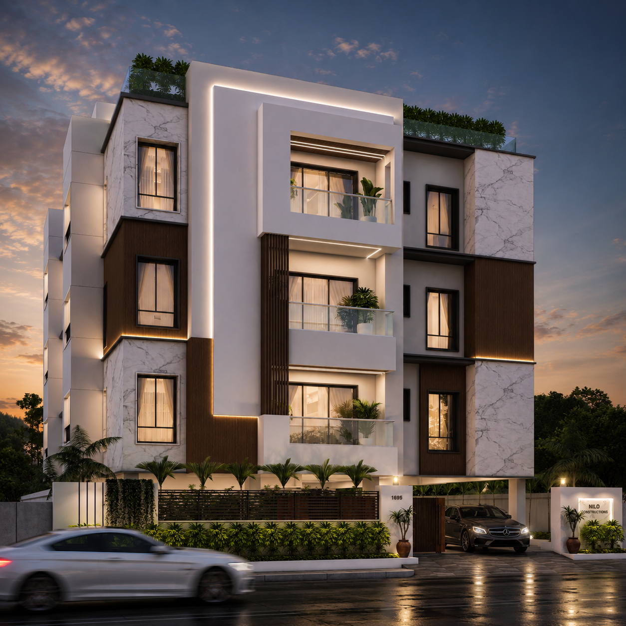 Apartment @ Trichy, evening view