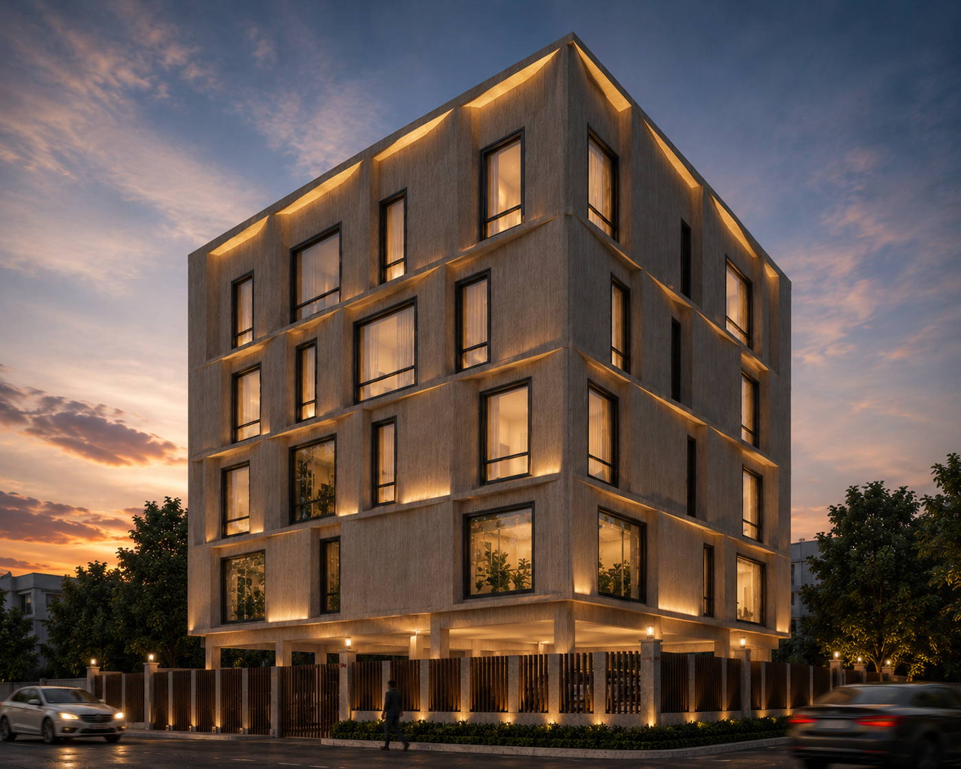 Arif Hotel @ Trichy, evening view