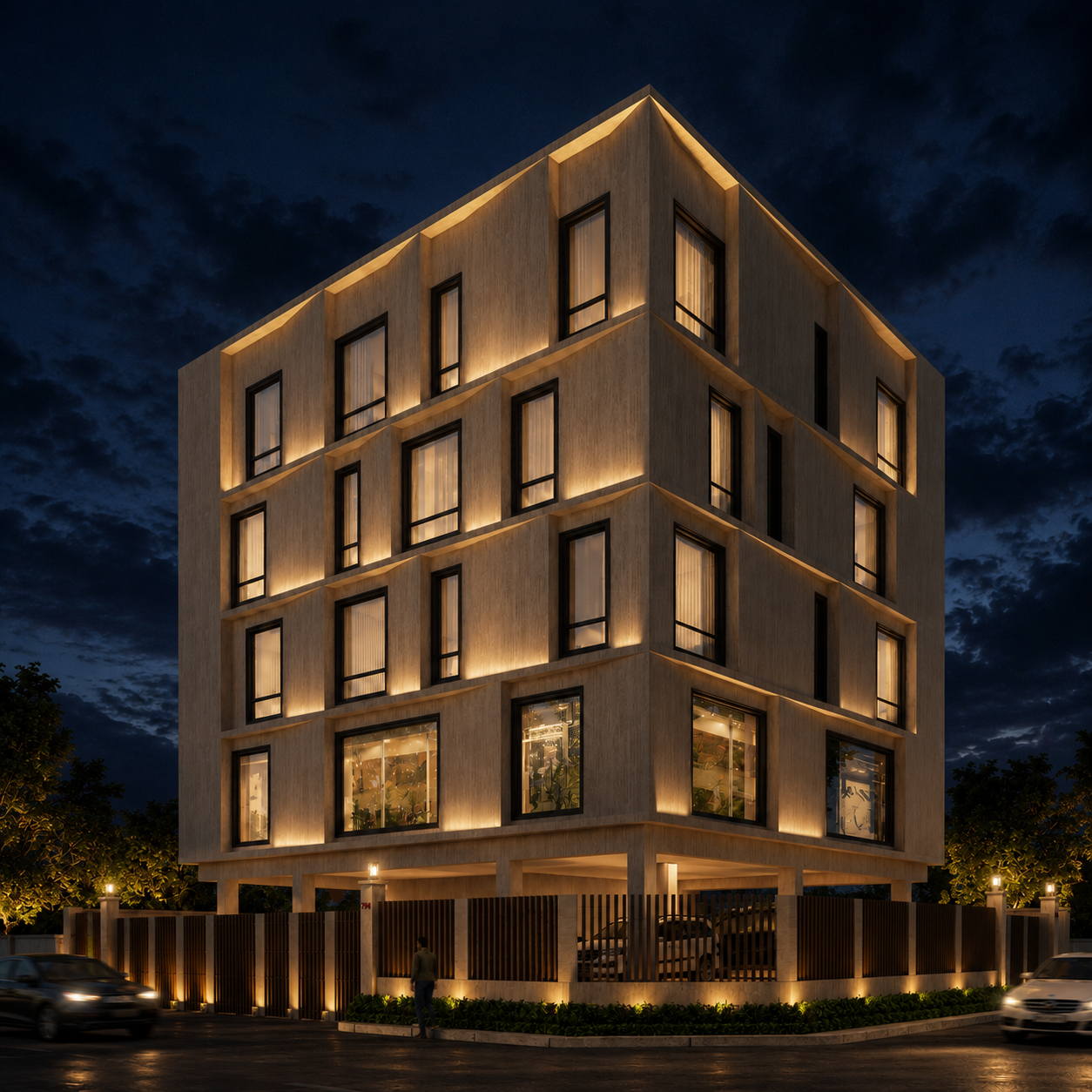 Arif Hotel @ Trichy, night view
