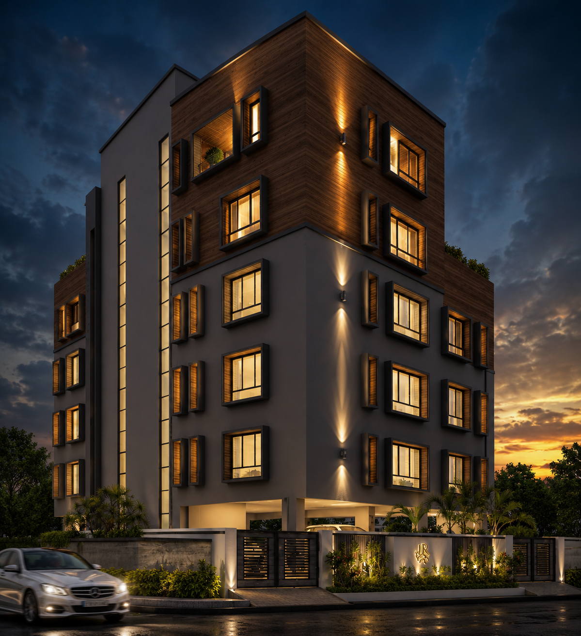 CIT Colony @ Chennai, apartment night view