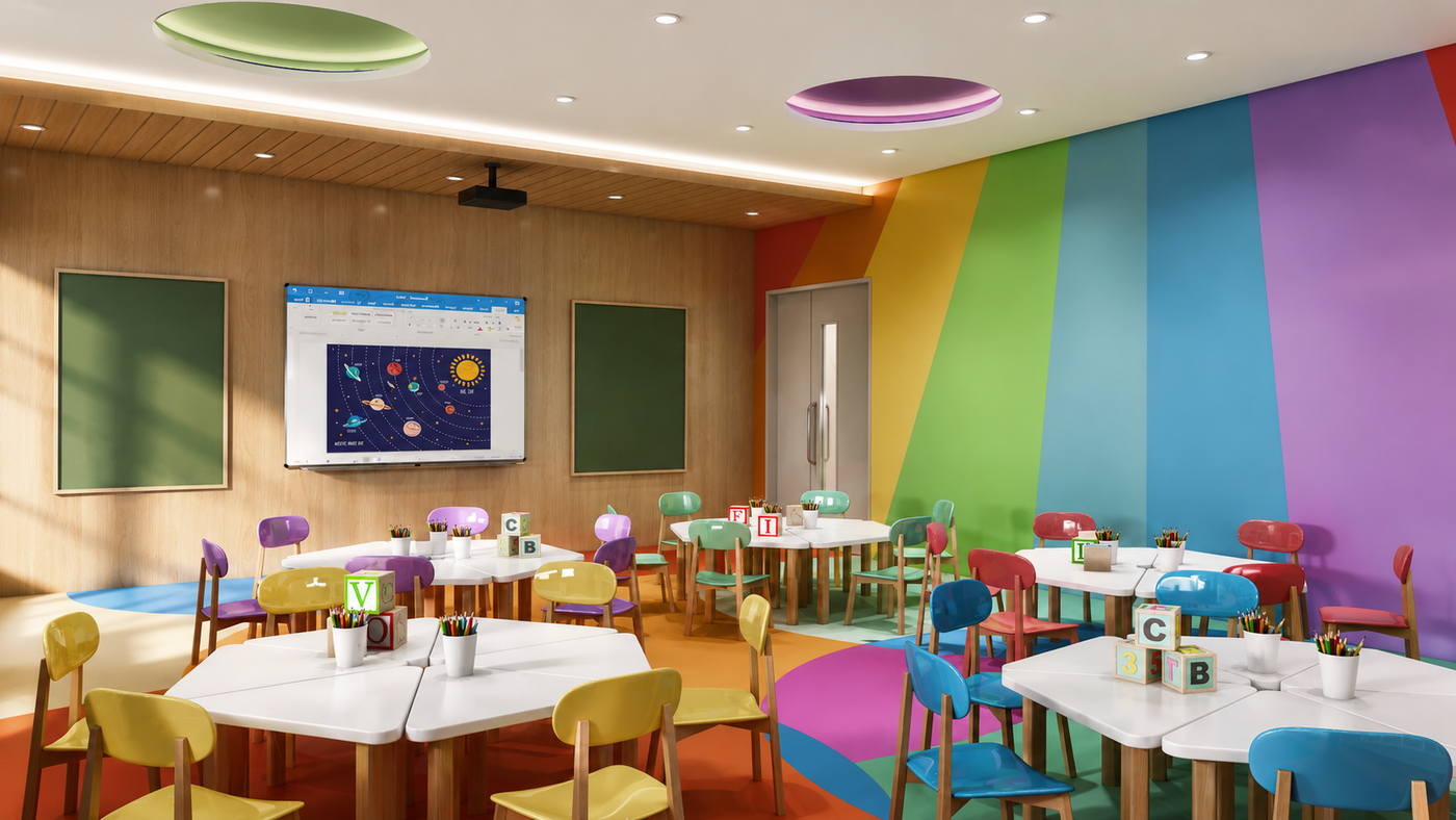 Elite School @ Chennai, junior classroom