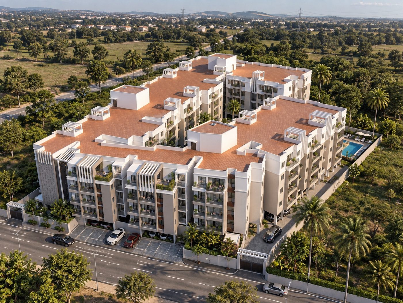 Frontiers Homes @ Chettipedu, aerial view