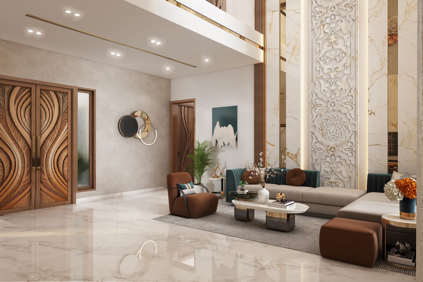 Apartment @ Chennai · Seven Wells, living room