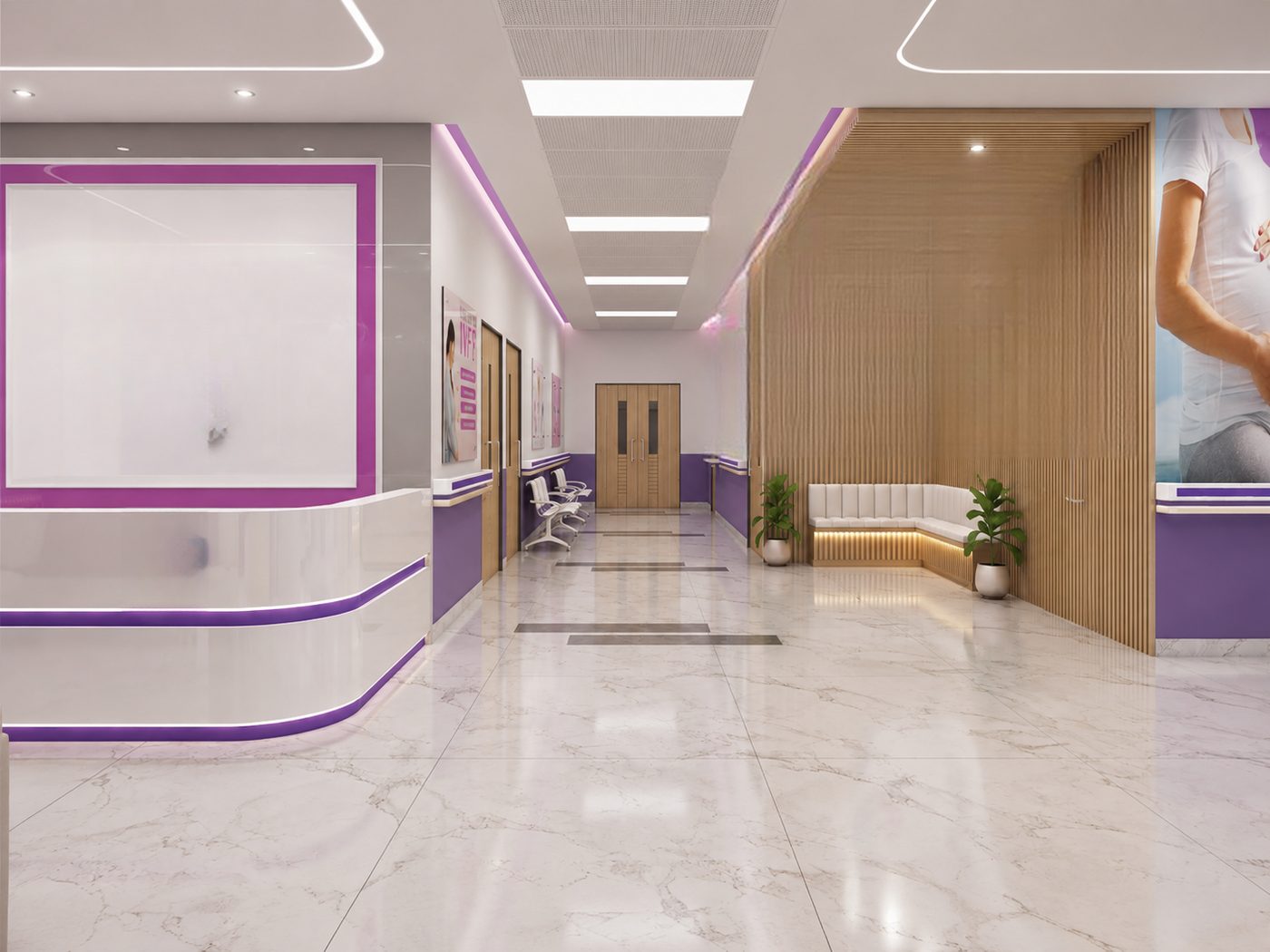 Hospital @ Chennai · Retteri, fertility centre reception