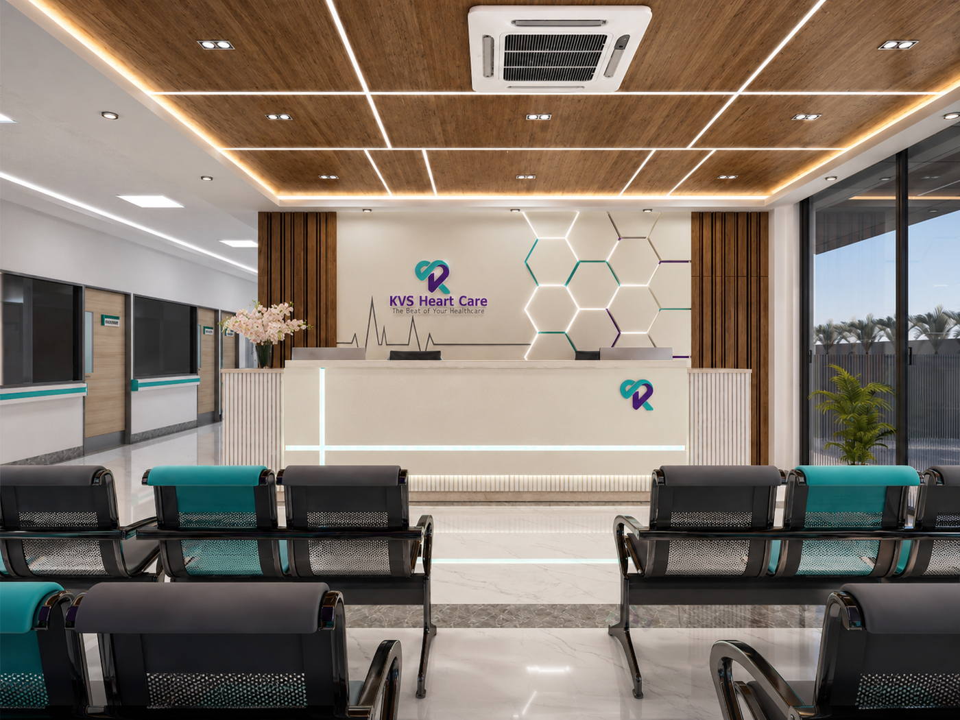Hospital @ Gudiyatham, heart care reception