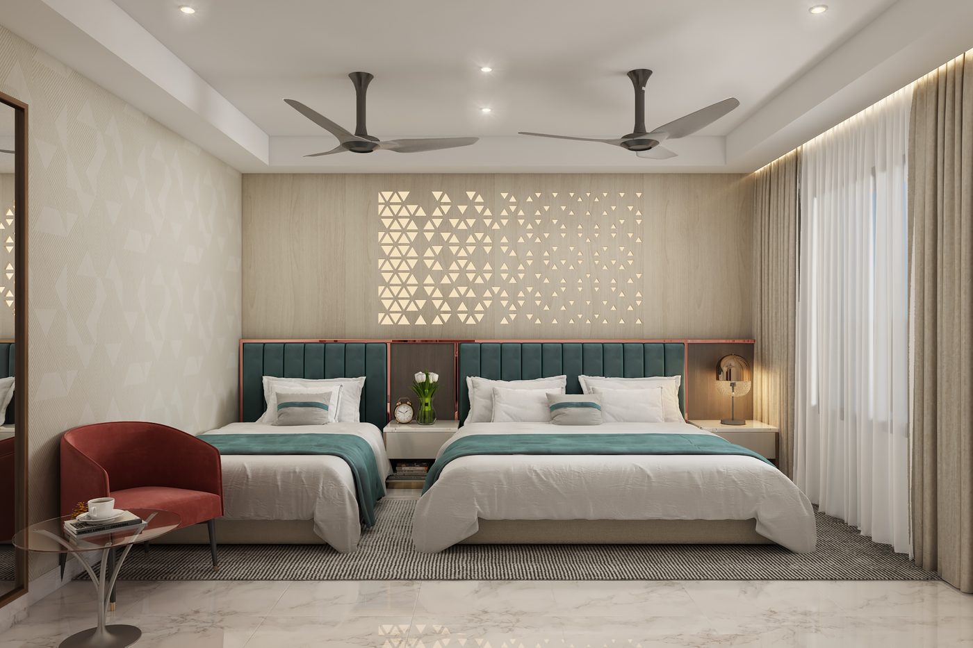Hotel @ Chennai · Vadapalani, deluxe twin room