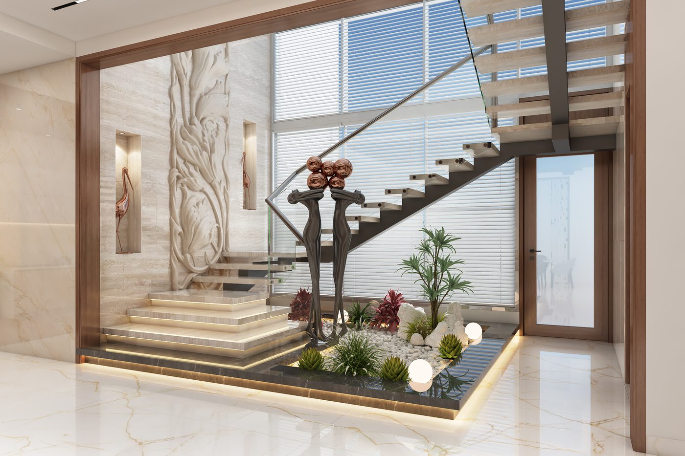 Villa @ Chennai · Injambakkam, staircase
