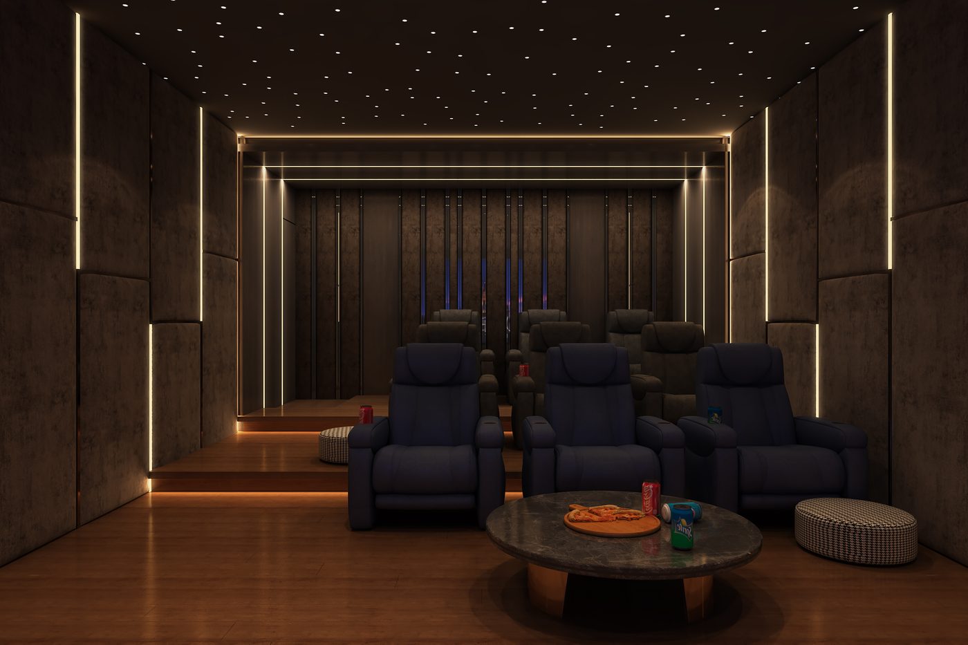 Villa @ Chennai · Injambakkam, home theatre