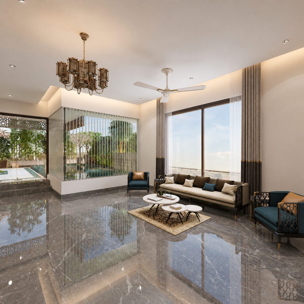 Villa @ Chennai · Kothari Road, living room