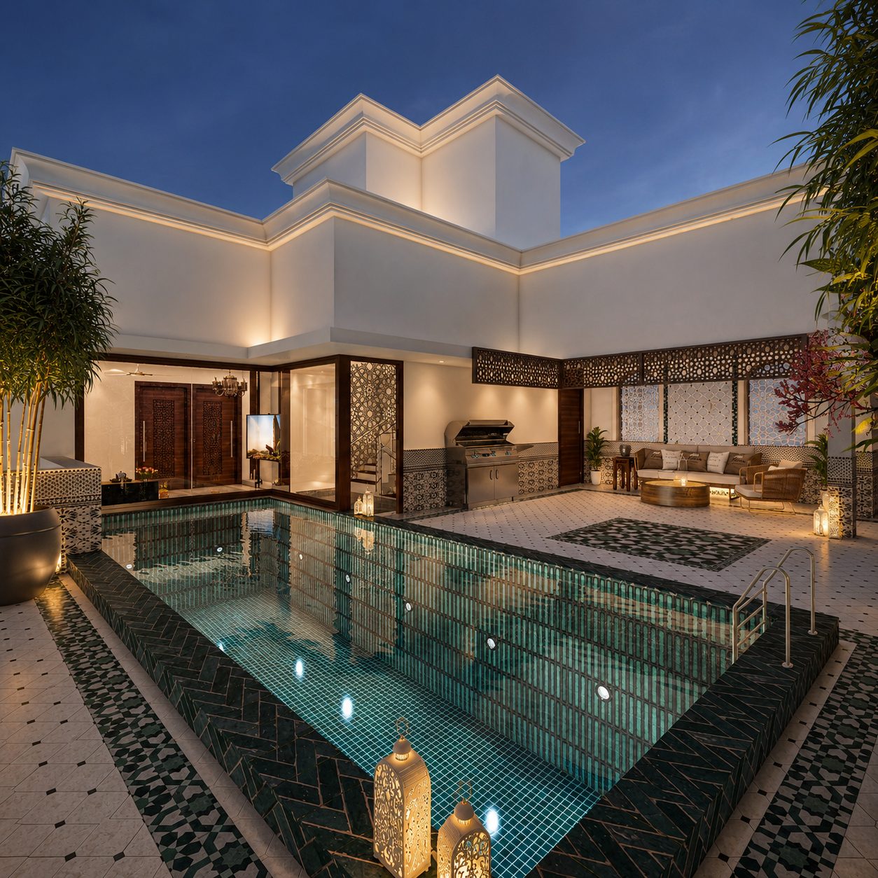 Villa @ Chennai · Kothari Road, pool terrace