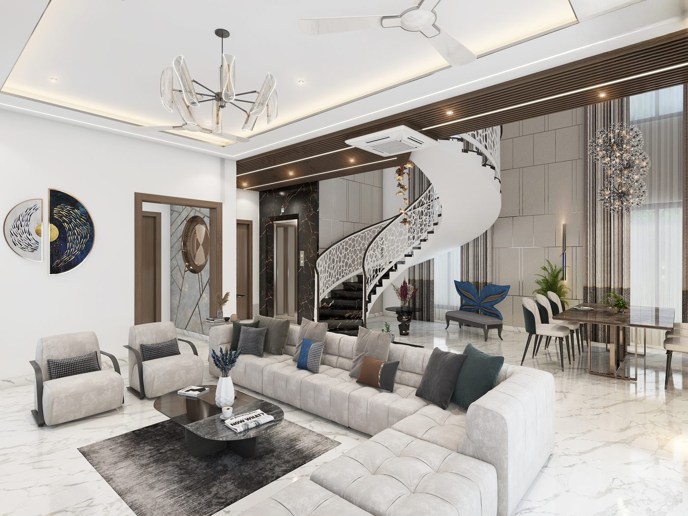 Villa @ Chennai · Palavakkam, living room