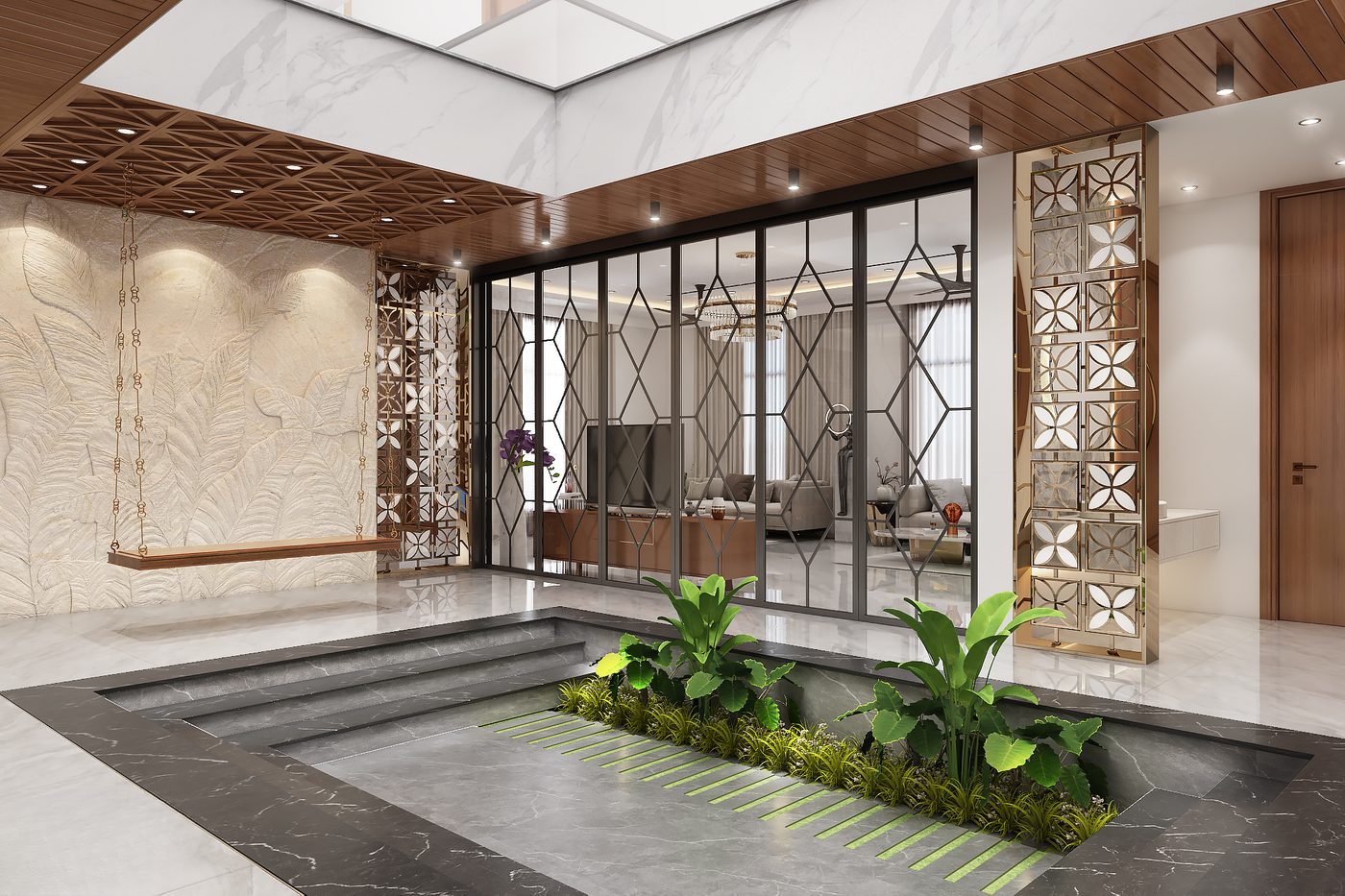 Villa @ Chennai, courtyard