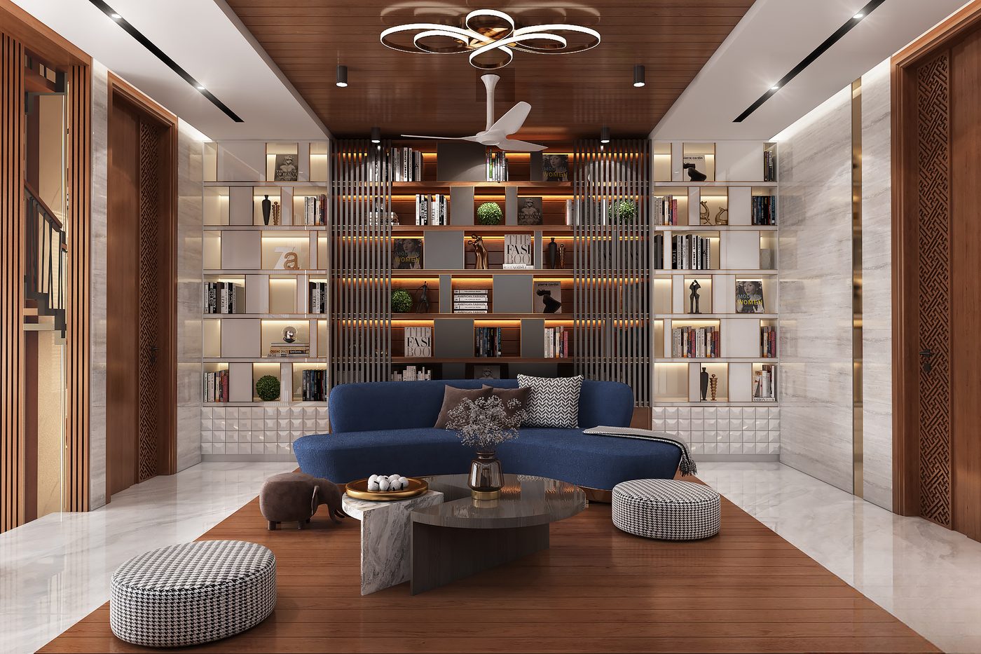 Villa @ Chennai, library lounge