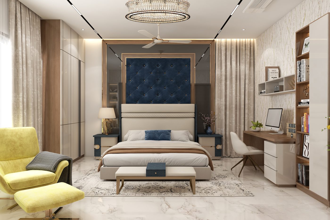 Villa @ Madurai, ground-floor master bedroom