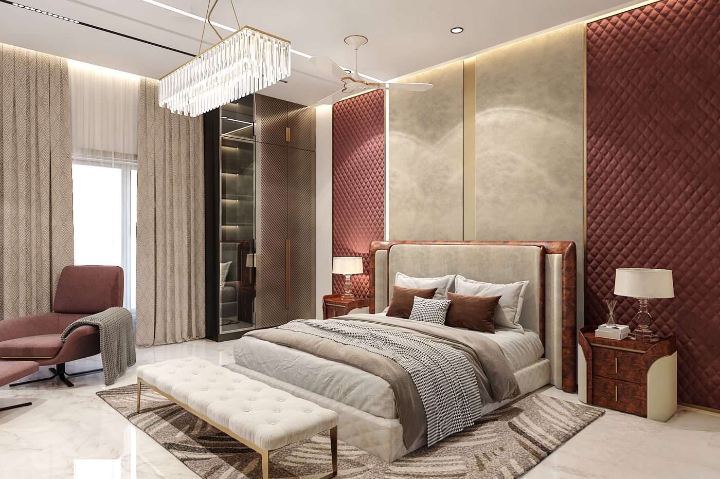 Villa @ Madurai, first-floor master bedroom