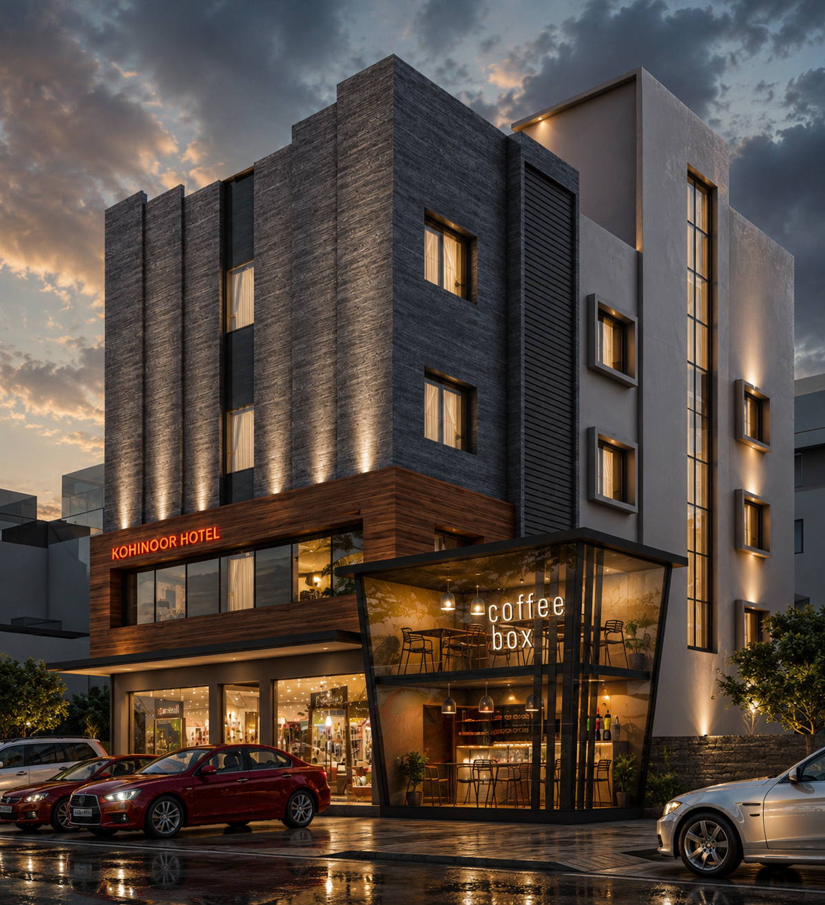 Kohinoor Hotel @ Chennai, evening view