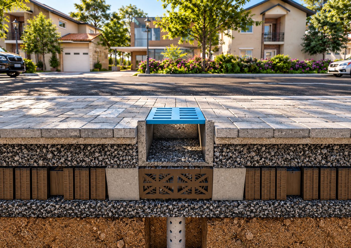 Bioswale Systems, landscape view 5