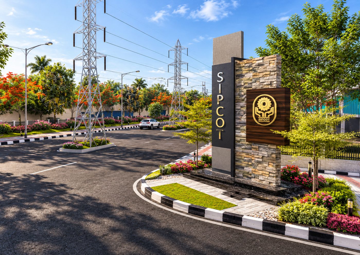 Industrial Park @ Oragadam, landscape view 1
