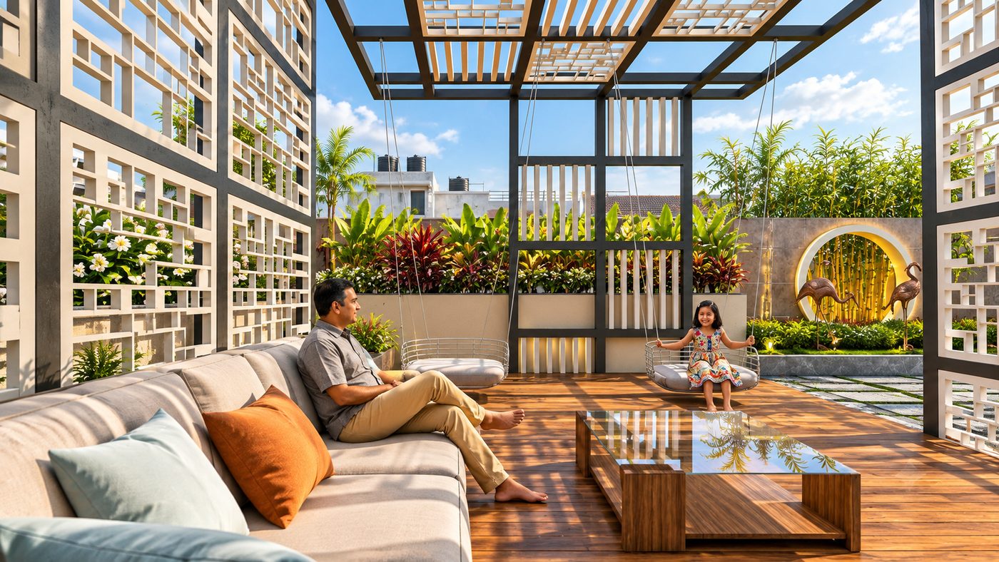 Villa @ ECR, landscape view 4