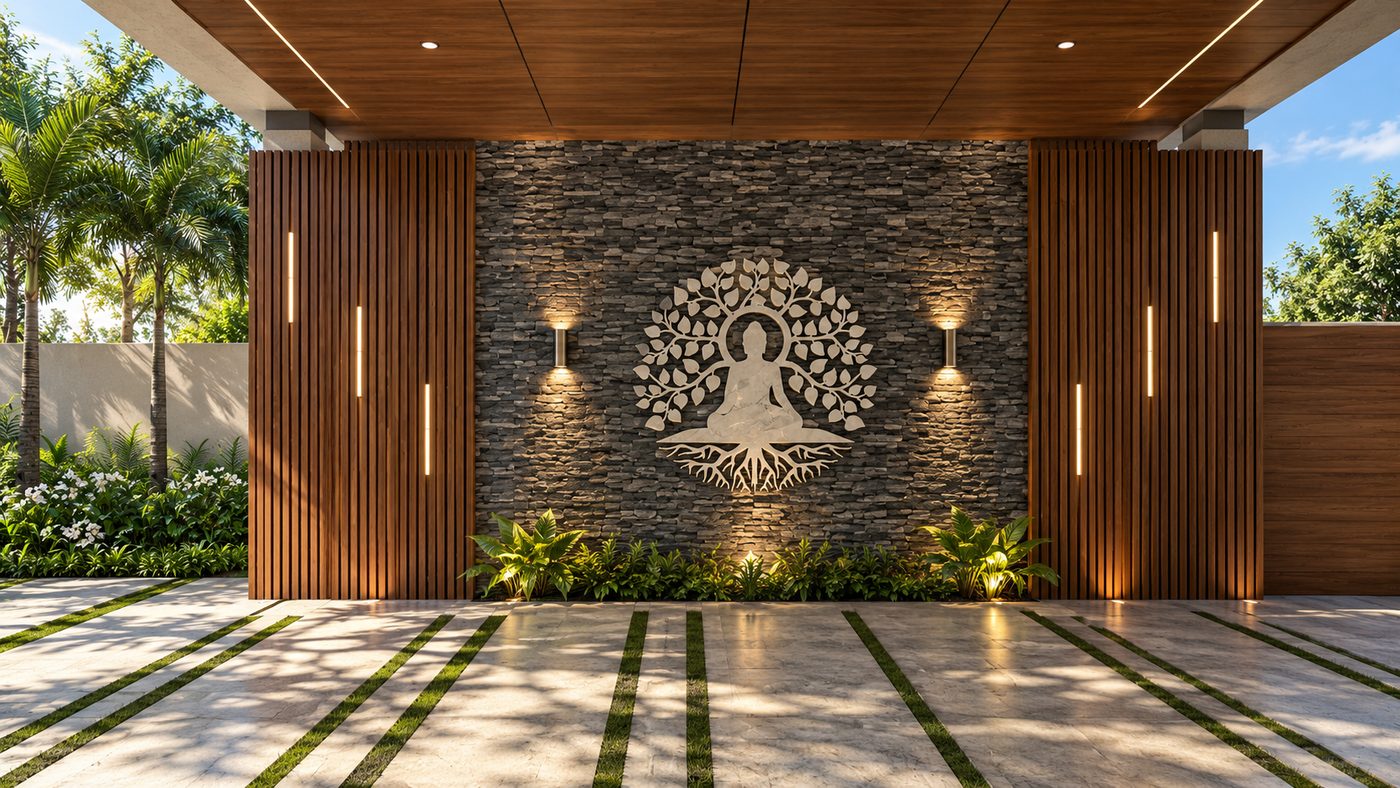 Villa @ Madurai, landscape view 1
