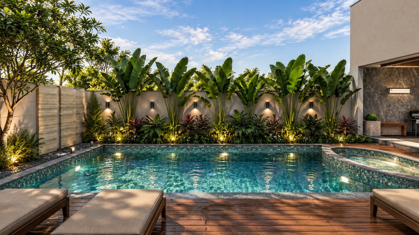 Villa @ Madurai, landscape view 4