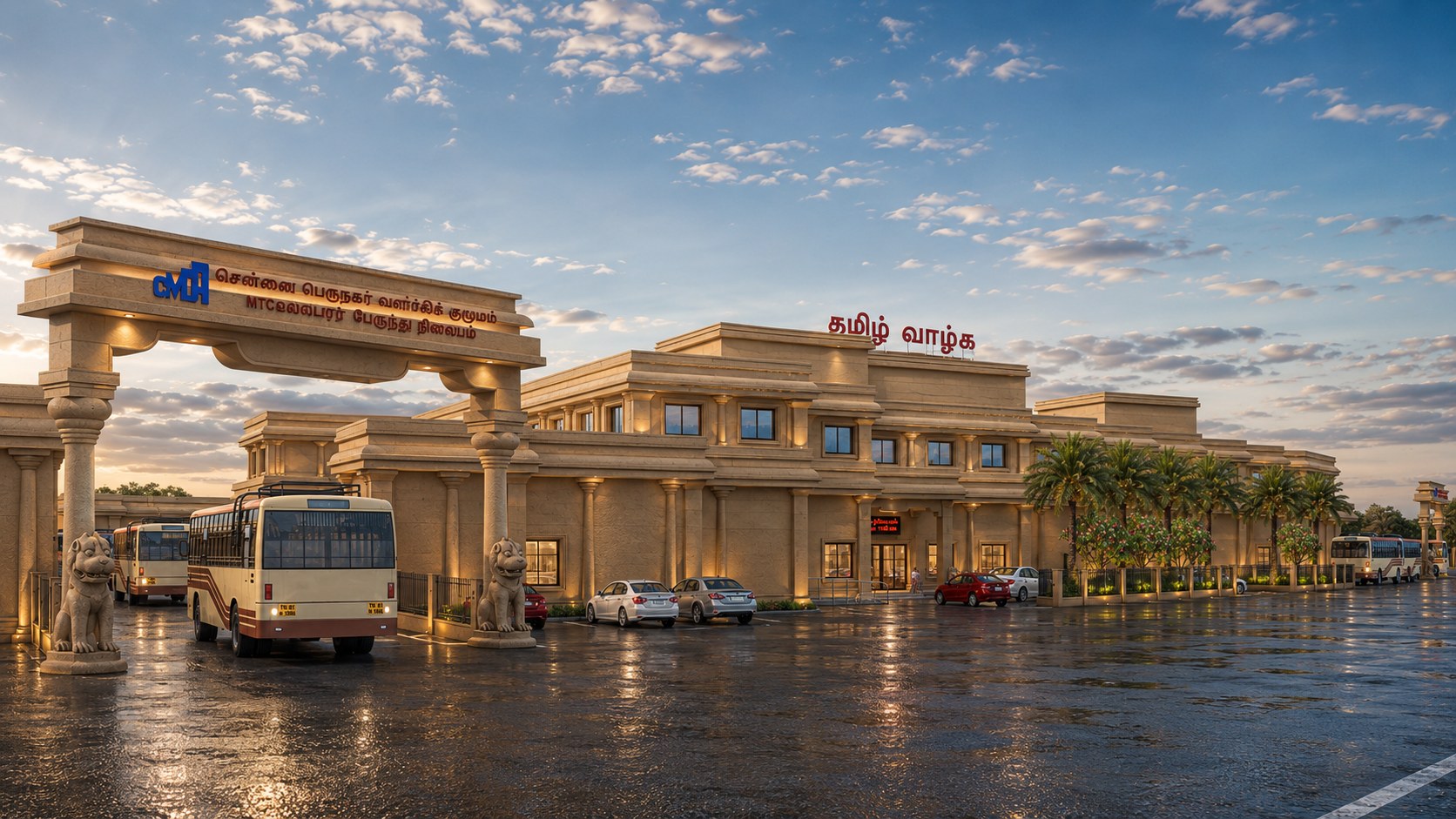 Mamallapuram Bus Stand @ Mahabalipuram, Government Infrastructure