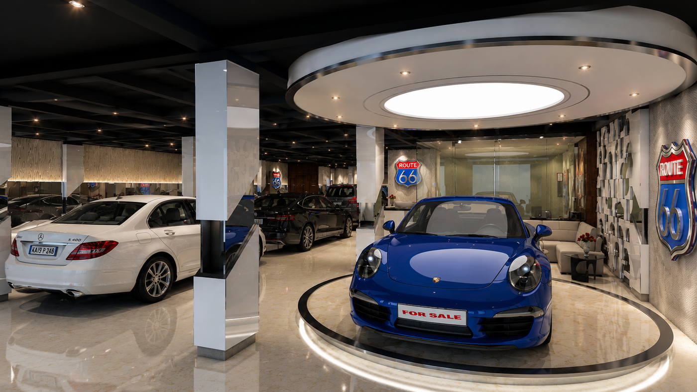 Route 66 Showroom @ Chennai, showroom interior