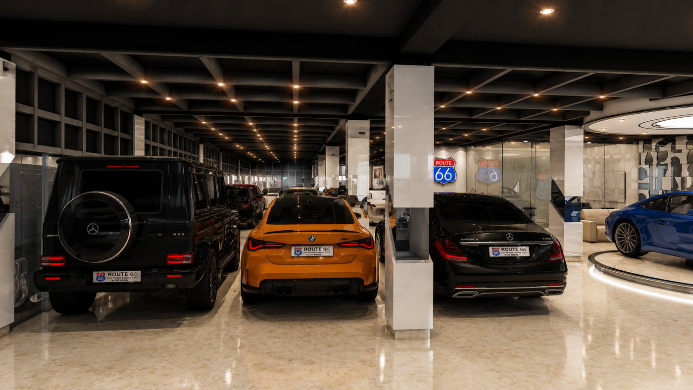 Route 66 Showroom @ Chennai, showroom interior