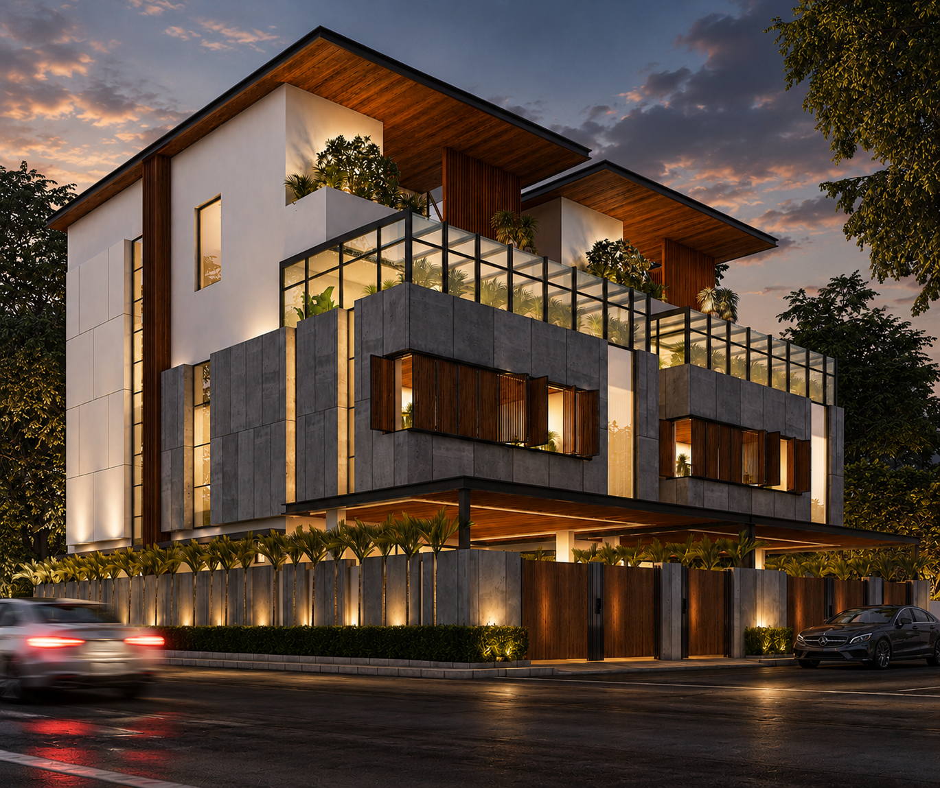 Twin Villa @ Chennai, night view
