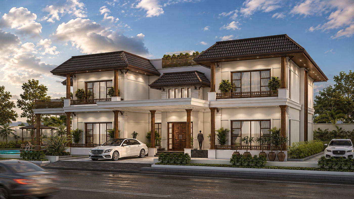 Villa @ Chennai · ECR, day view