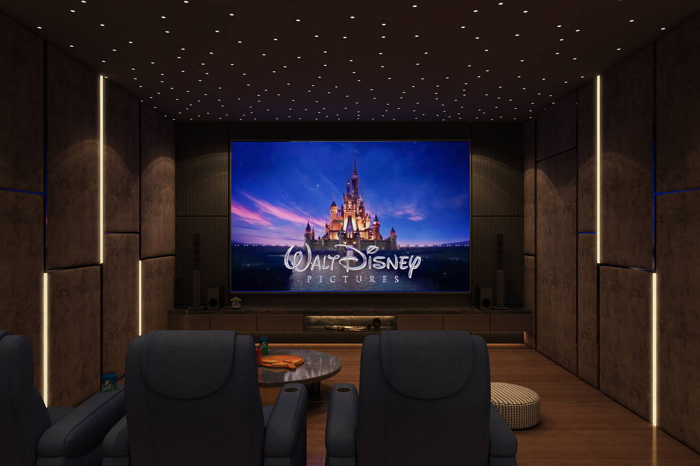 Villa @ Chennai · Injambakkam, home theatre