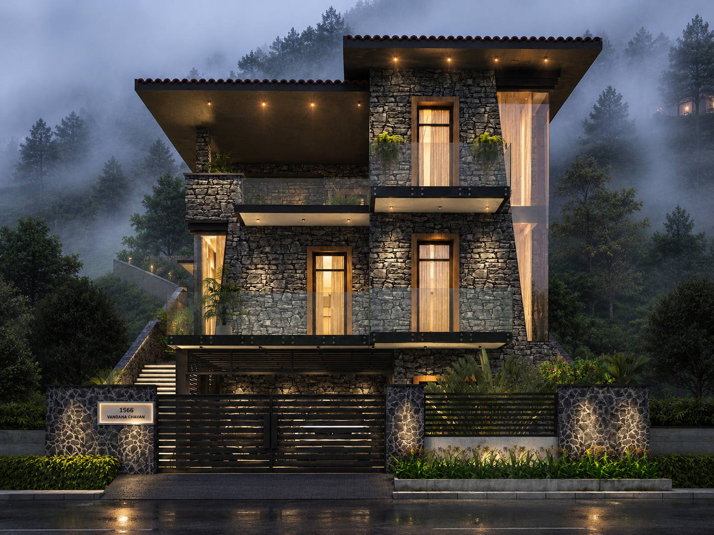 Villa @ Kodaikanal, elevation