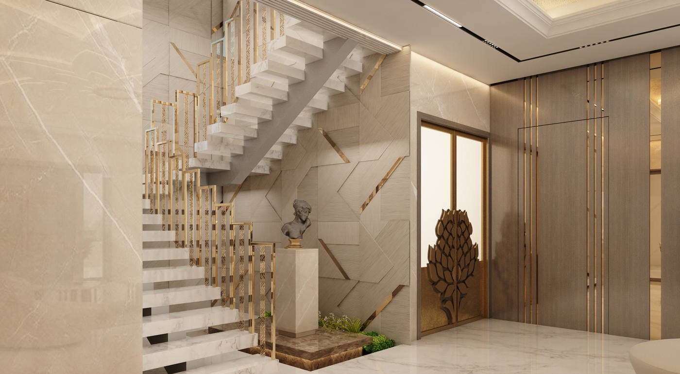 Villa @ Madurai, ground floor staircase