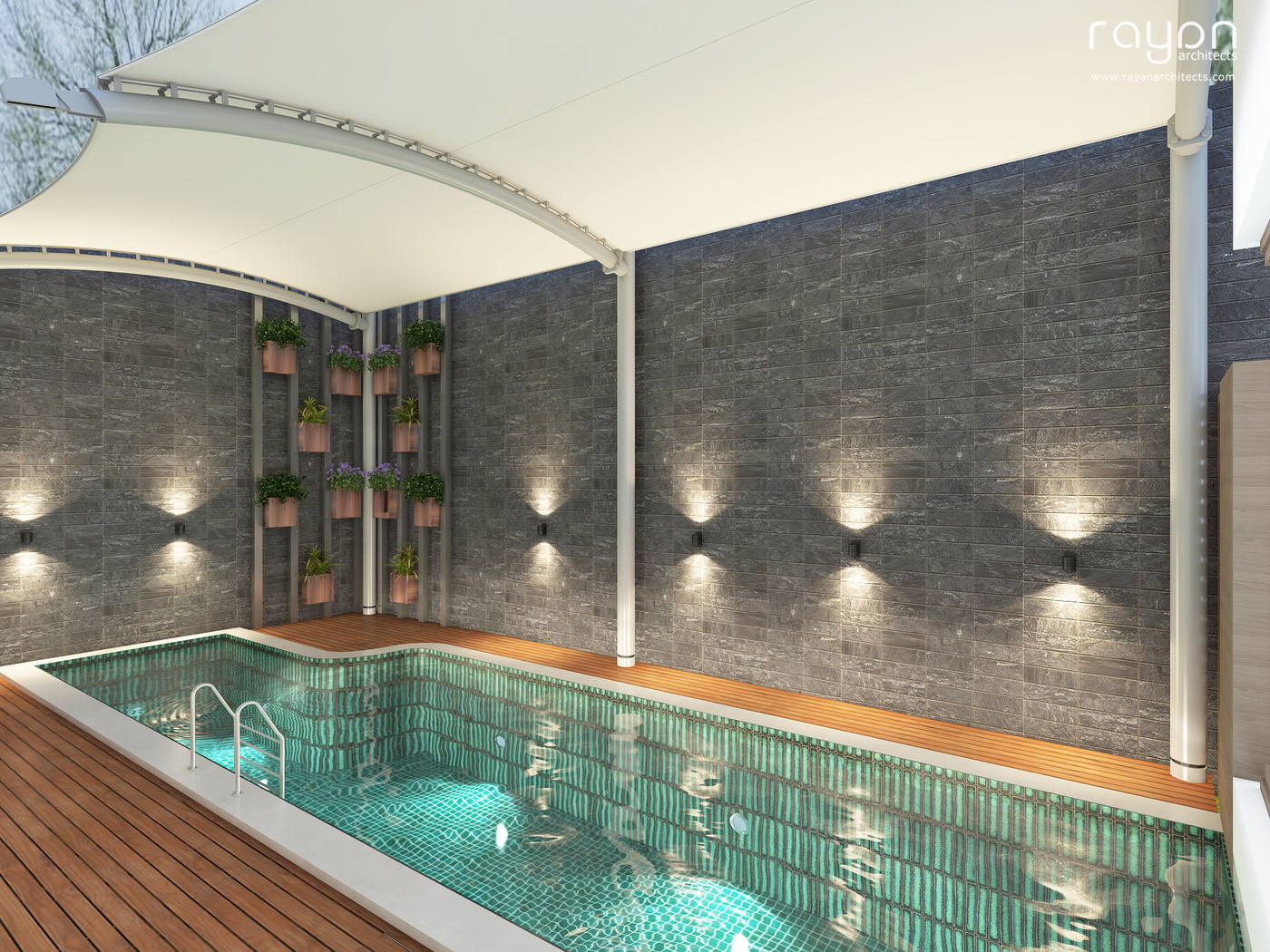 Villa @ Chennai · Palavakkam, ground floor lap pool