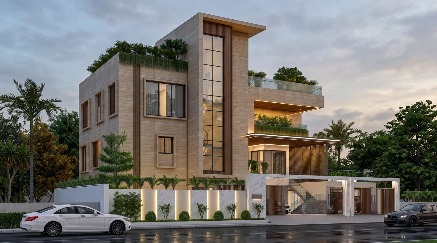 Villa @ Chennai · Palavakkam, corner view