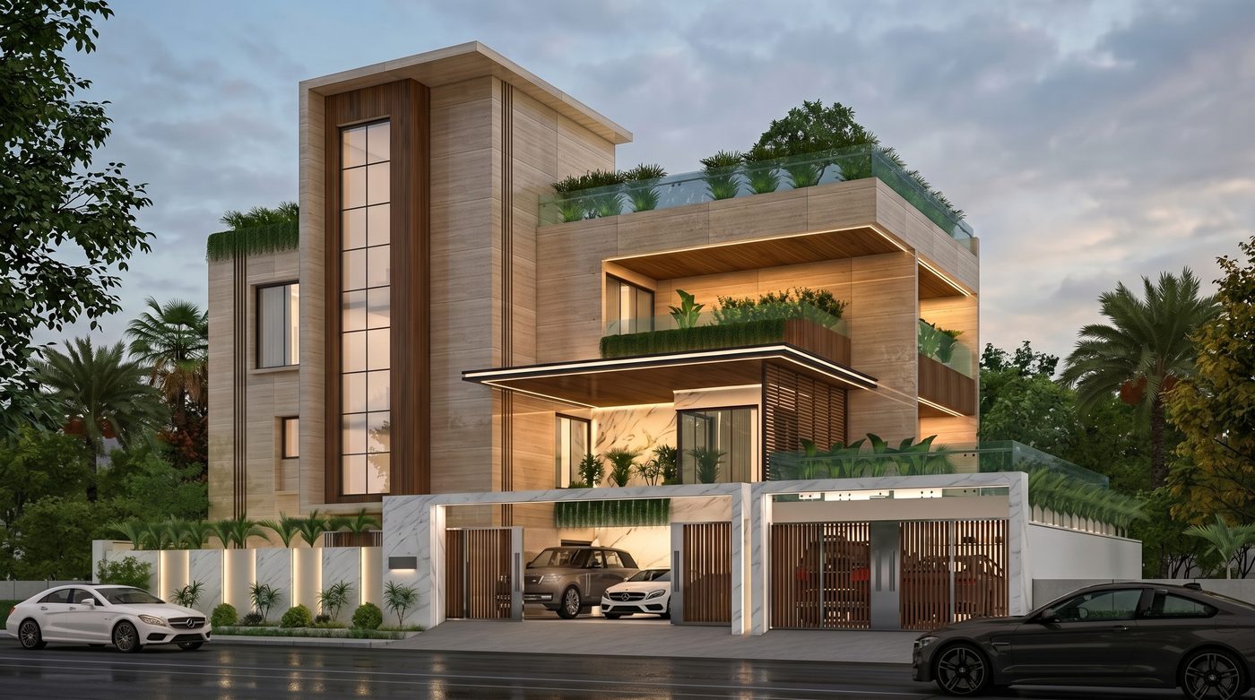Villa @ Chennai · Palavakkam, front elevation
