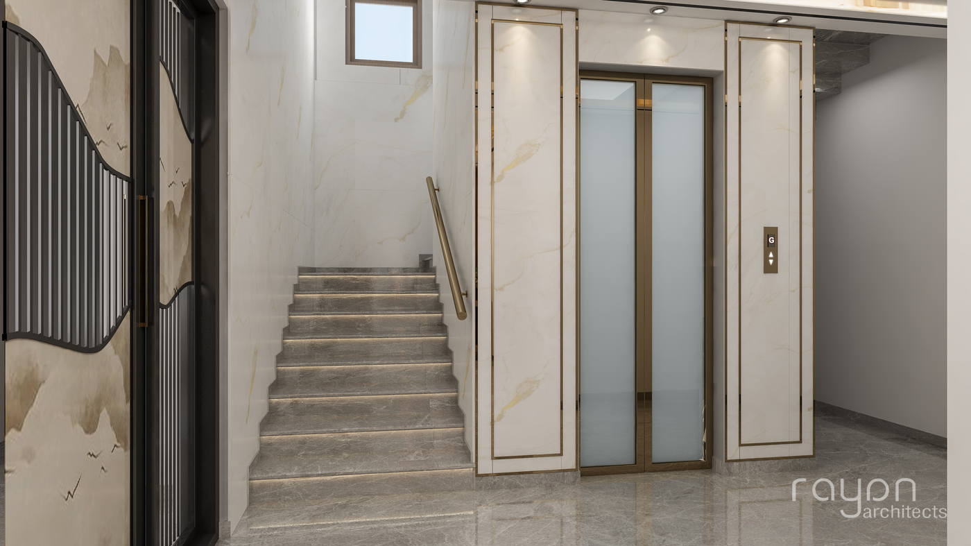 Villa @ Chennai · Selaiyur, first floor staircase