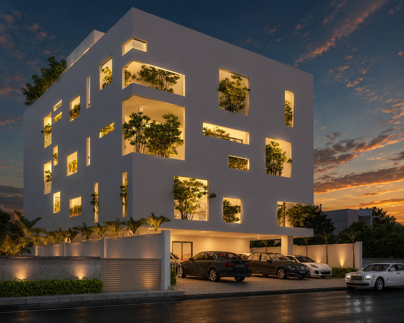 Villa @ Chennai, director villa night view