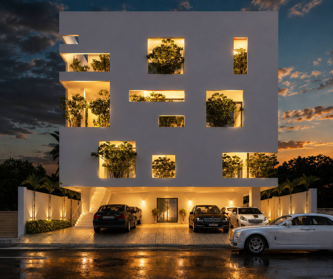 Villa @ Chennai, director villa night view