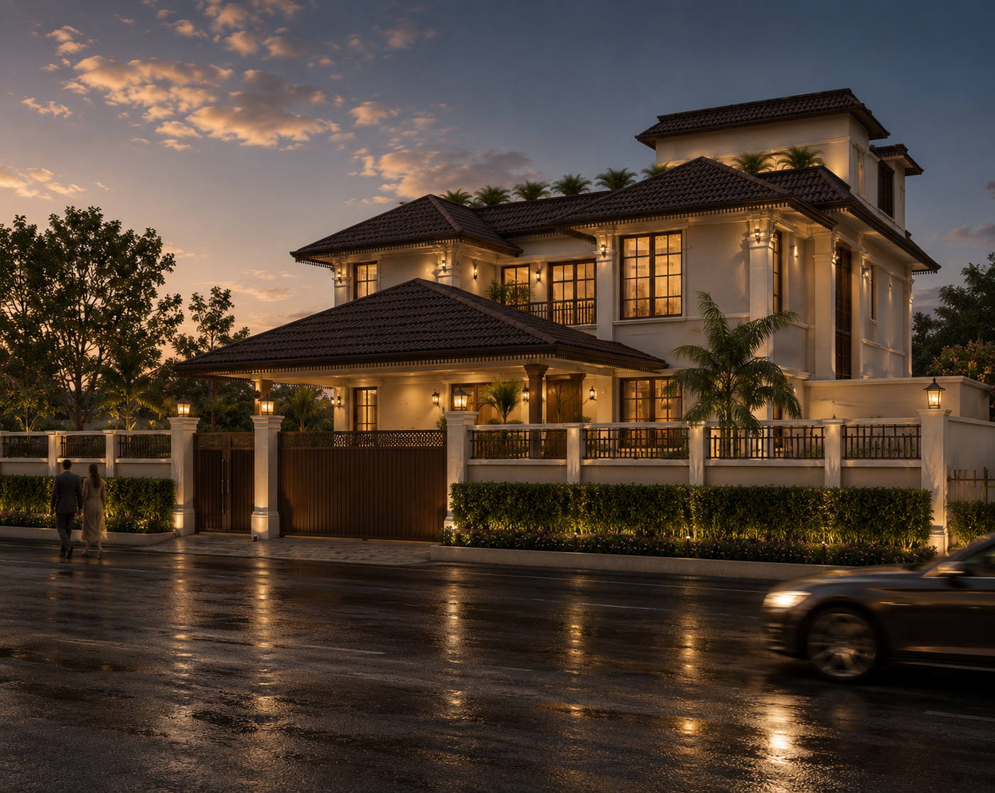 Villa @ Vembakkam, night view