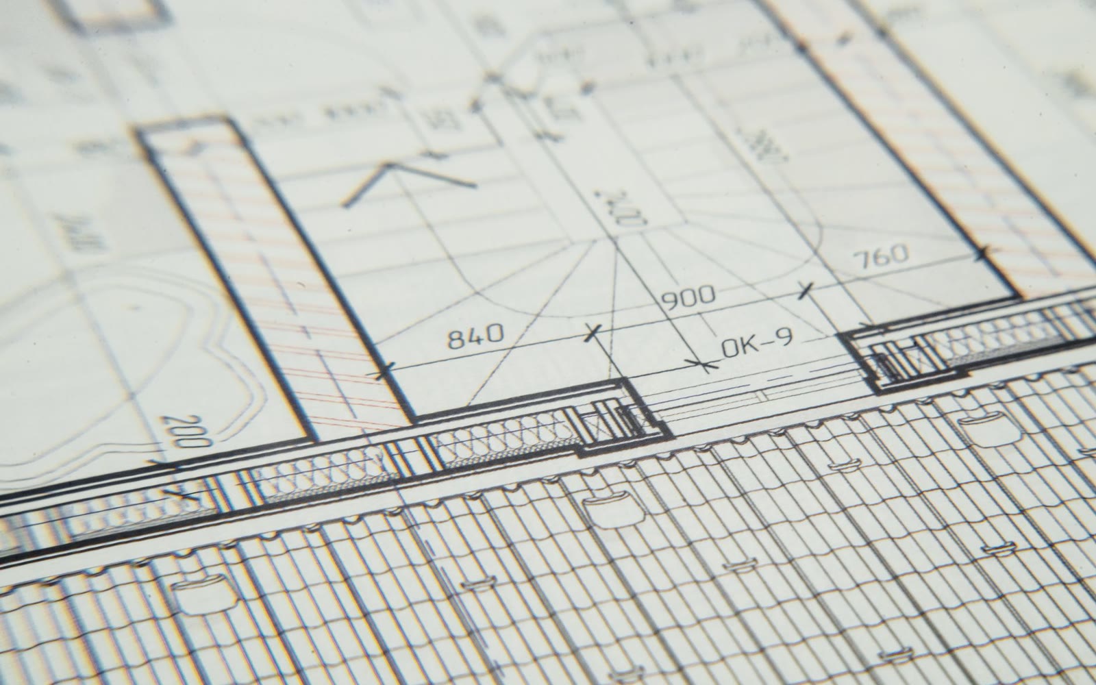 A dimensioned construction drawing